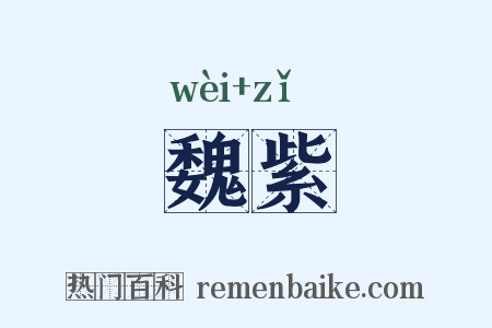 魏紫是什么意思的图片